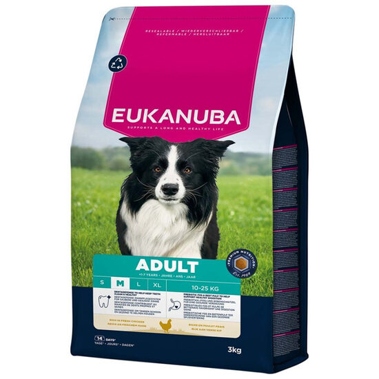 Dog dry food Eukanuba Adult Medium Chicken 3 kg