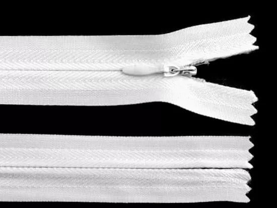 Invisible Zipper No 3 length 25 cm white