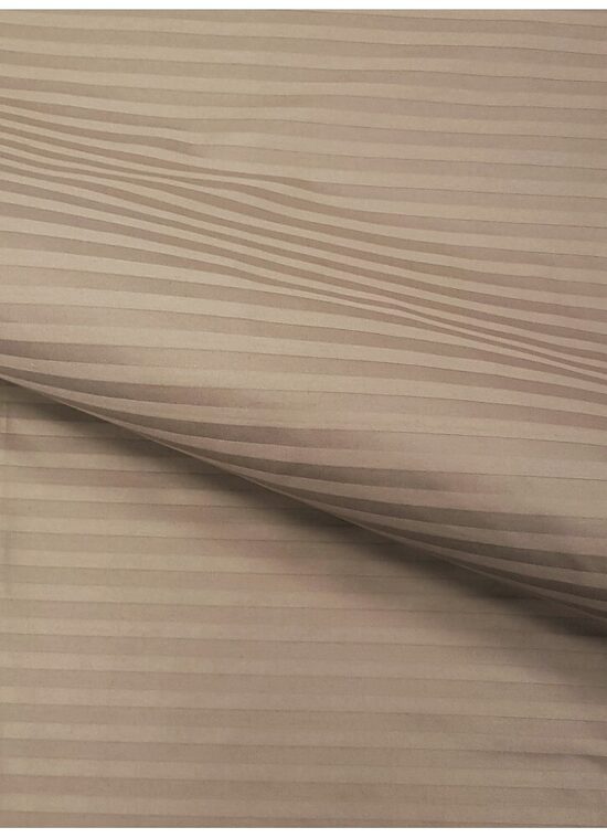 Satīna palags Stripe Satin Taupe