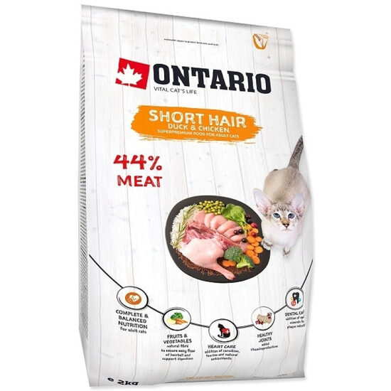 Sausā barība kaķiem Ontario Cat Shorthair 2kg