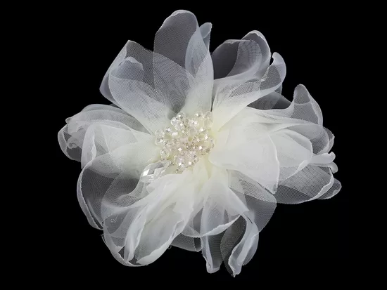 Flower Brooch with Beads Ø10 cm in a Box