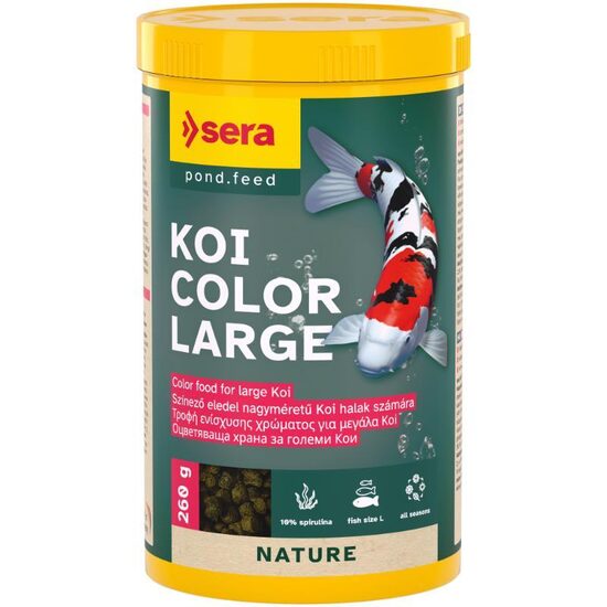 Barība dīķa zivīm Sera KOI Color Large 1000ml (360g)