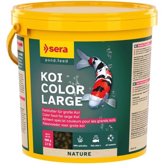 Barība dīķa zivīm Sera KOI Color Large 3800ml (930g)