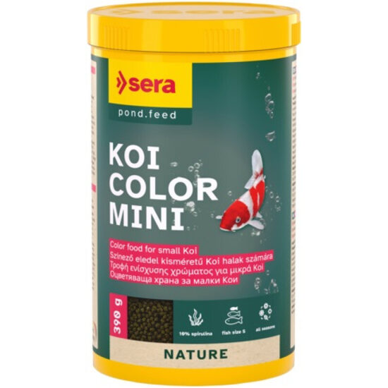 Barība dīķa zivīm Sera KOI Color Mini 1000ml (390g)