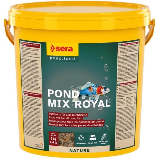 Barība dīķa zivīm Sera Pond Mix Royal 10l (2 kg)