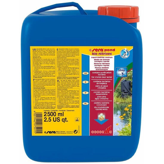 Līdzeklis amonjaka un nitrīta neitralizēš. dīķos Sera Pond Bio Nitrivec 2500ml