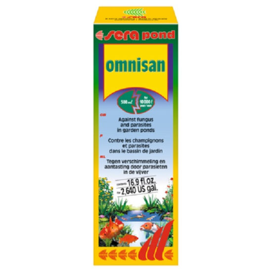 Zāles pret sēnīšu slimībām dīķlu zivīm Sera Pond Omnisan F 500ml