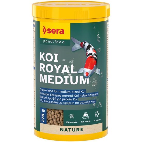 Barība dīķa zivīm Sera KOI Royal Medium 1000ml (270g)