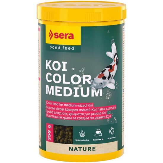 Barība dīķa zivīm Sera KOI Color Medium 1000ml (360g)