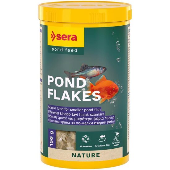 Barība dīķa zivīm Sera Pond Flakes 1000ml