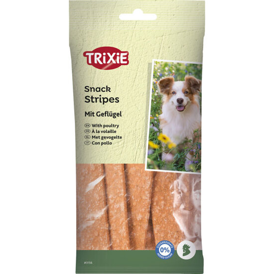 Gardums suniem Trixie Stripes with poultry 10 gab. 100 g