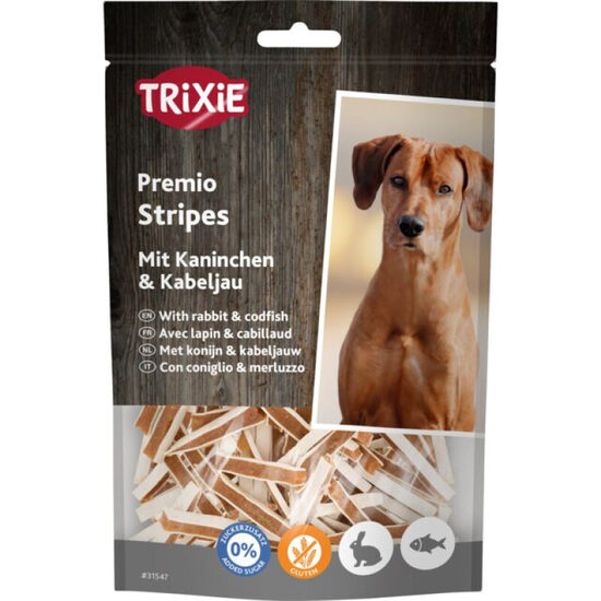 Gardums suņiem Trixie Premio Fish Rabbit Stripes 100g