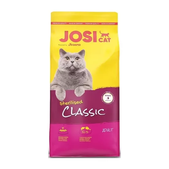 Pērkot 3 gab. Josera Premium JosiCat Sterilised Classic 18kg