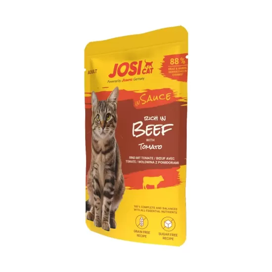 Konservi kaķiem JosiCat rich in Beef in Sauce 85 g