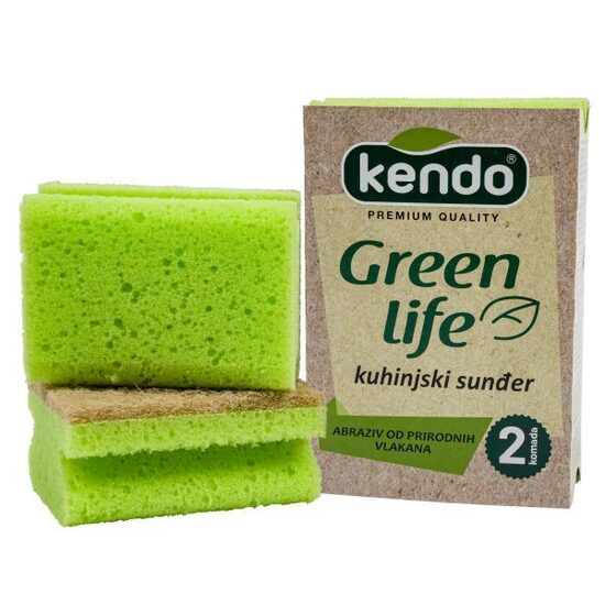 Kendo Trauku švammes 2 gab. 9.5x7 cm zaļa 16g