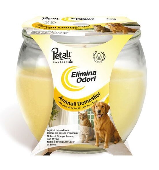 Aromatic candle in a glass cup Against Pets Ø8x6.7cm