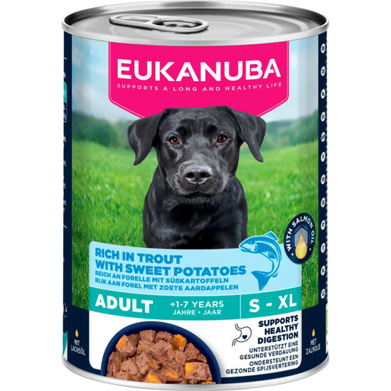 Konservi suņiem Eukanuba CAN LC AD AB trout sweet potatoes 400 g
