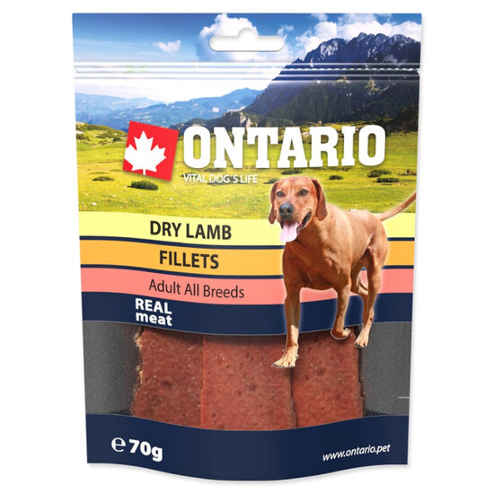 Gardums suņiem Ontario Dry Lamb Fillet 70 g