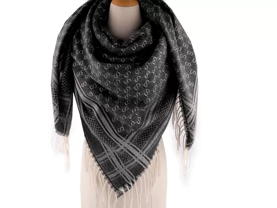 Liela silts šalle / pleds ar bārkstīm 130x140 cm