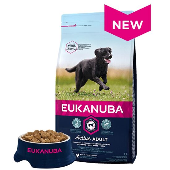 Dog dry food Eukanuba Adult Large Chicken 18 kg