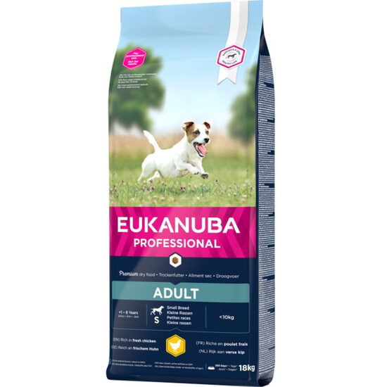 Dog dry food Eukanuba Adult Small Chicken 18 kg