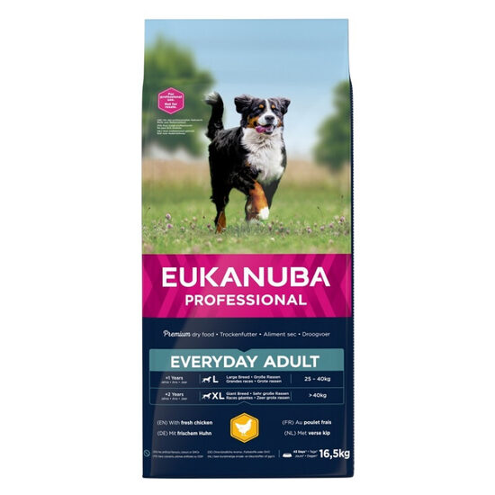 Dog dry food Eukanuba Adult Large Chicken 16,5 kg