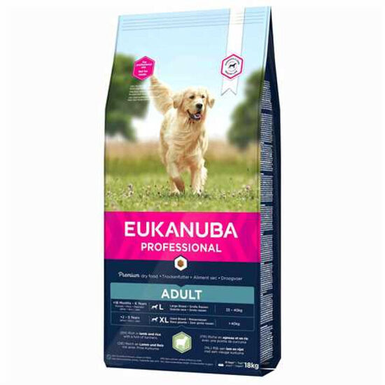 Dog dry food Eukanuba Adult Large Lamb and Rice 18 kg