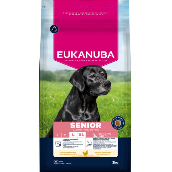 Dog dry food Eukanuba Senior Large Breed Chicken 3 kg