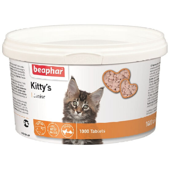 Vitamīnizēta papildbarība Beaphar Kitty's Junior 1000 tab