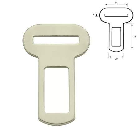 Auto drošības sprādze (stiprinājums) 25mm komplekts