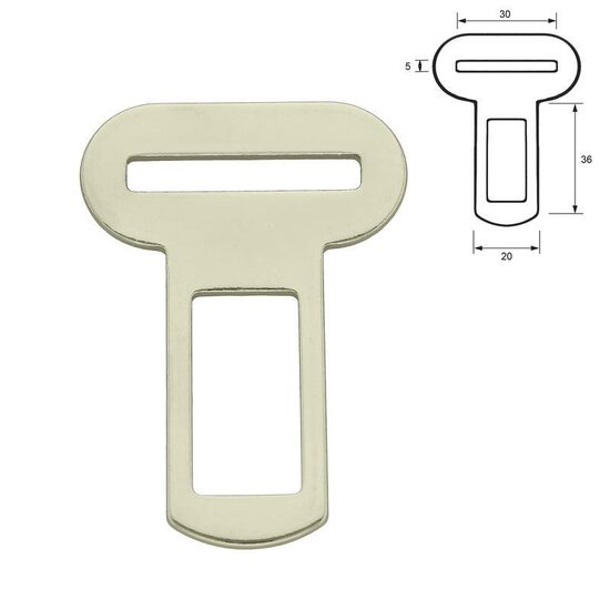 Auto drošības sprādze (stiprinājums) 30mm komplekts