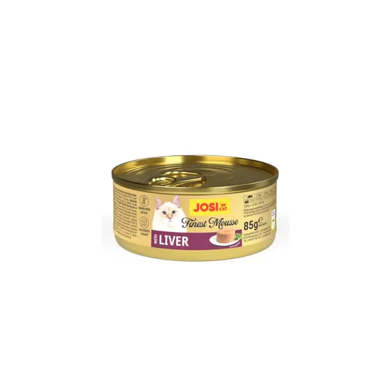 Konservi kaķiem Josera JosiCat Finest Mousse with Liver 85 g