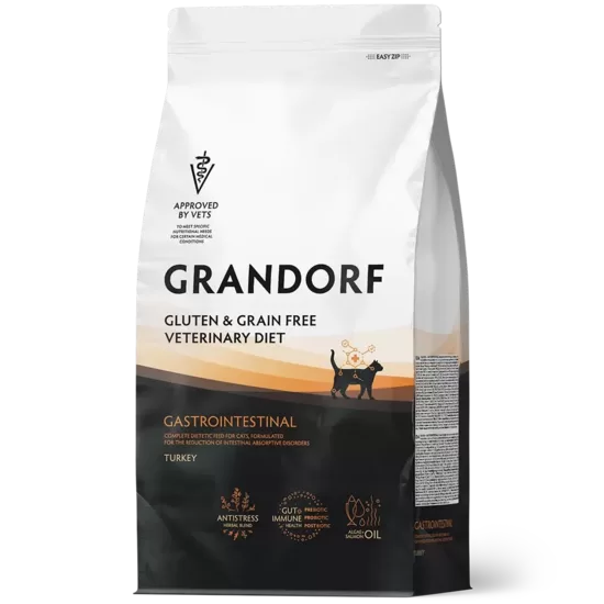 Grandorf Gastrointestinal Adult cats turkey 400 g kaķu sausā barība