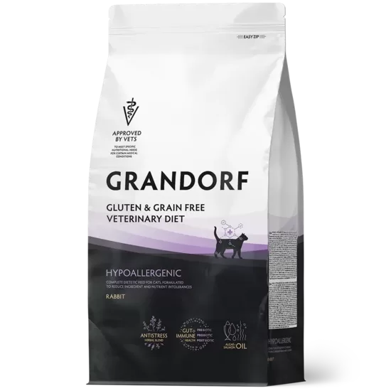 Grandorf Hypoallergenic Adult cats rabbit 400 g kaķu sausā barība