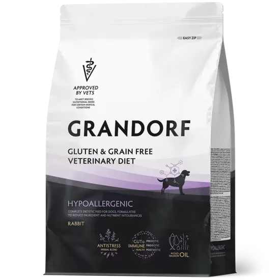 Grandorf Hypoallergenic Adult All Breeds rabbit 3 kg dog dry food
