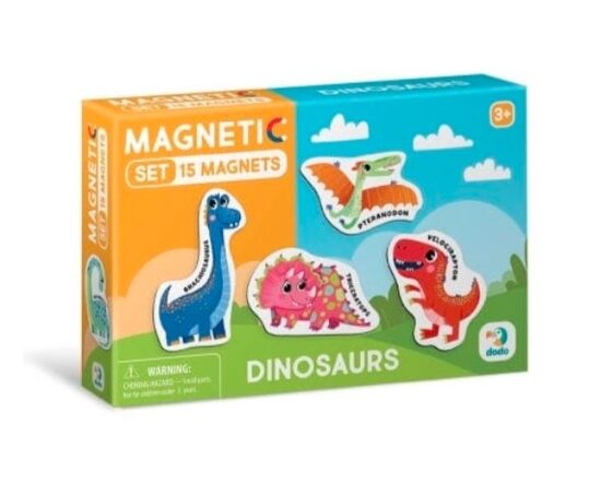 Magnēti komplekts dinozauri 15 gab.