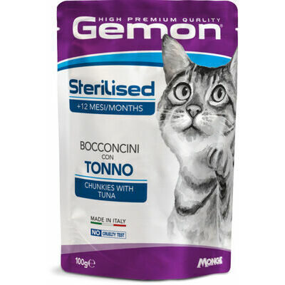 Wet food Gemon Cat Pouch Chunkies with Tuna 100 g 100 g