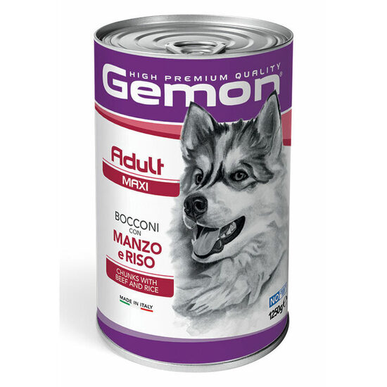 GEMON Dog chunkies Adult MAXI with beef & rice 1.250 kg
