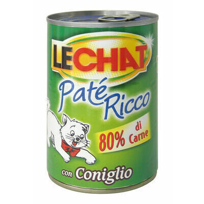 Wet cat food LeChat Adult Pate Ricco with Rabbit 400 g