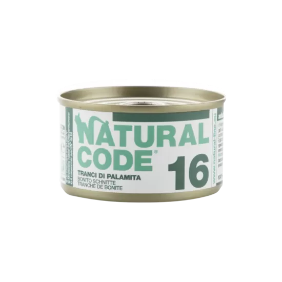 Natural Code 16 Pelamīdas šķēles 85g konservi kaķiem