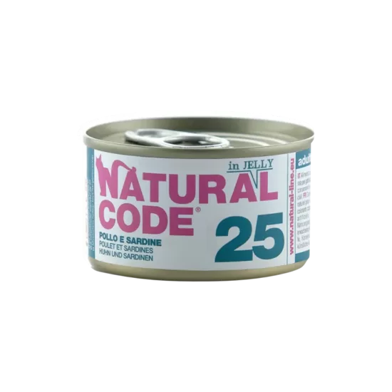 Natural Code 25 Vista un sardīnes 85g konservi kaķiem