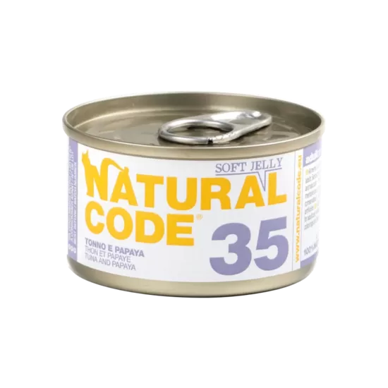 Natural Code 35 Tuncis un papaija 85g konservi kaķiem