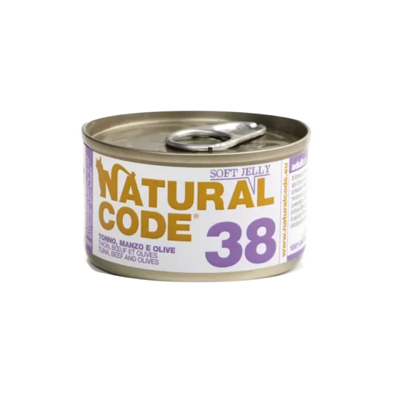 Natural Code 38 Tuncis, liellops un olīvas 85g