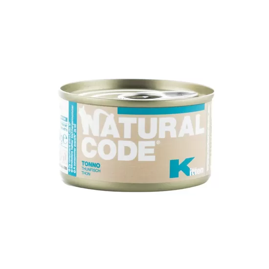 Natural Code Kitten Tuncis 85g konservi kaķiem