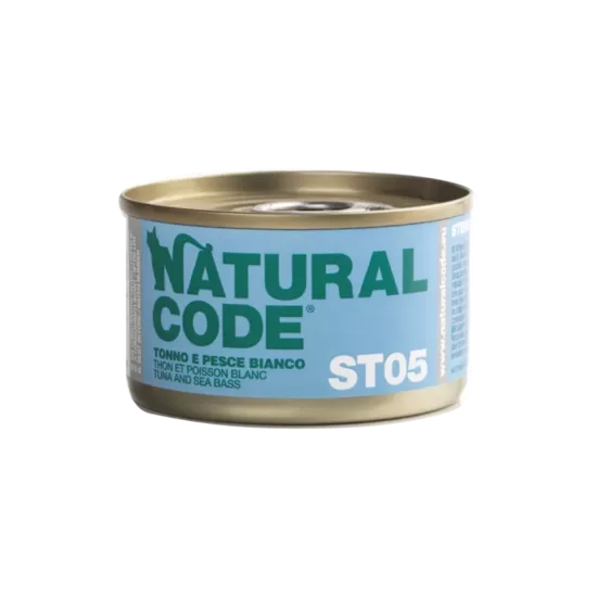 Natural Code Steril 05 Tuncis un jūras asaris 85g konservi kaķiem