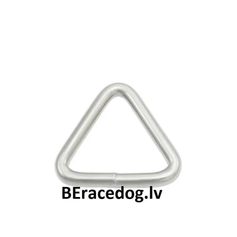 Steel Triangle delta ring 25mm Nickel Plated set