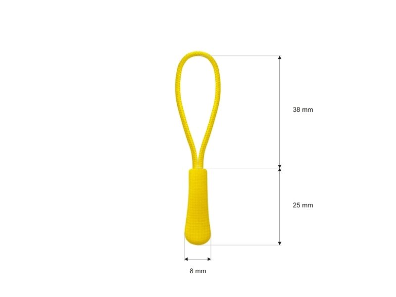 String decorative puller yellow 100pcs