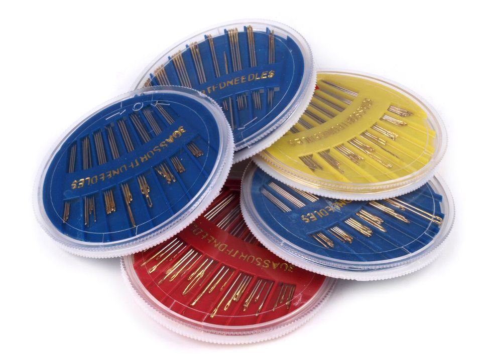 Assorted Hand Needles Kompakt Sharps, Gold-Eye