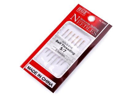 Adatas komplekts Self Threading Needles, Gold-Eye