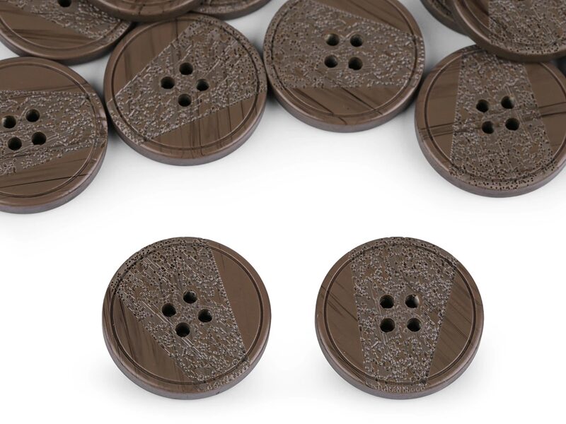 Button with laser engraving 44'